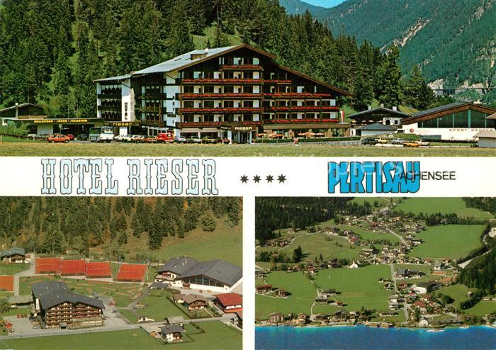 Pertisau Achensee Hotel Rieser Fliegeraufnahme
