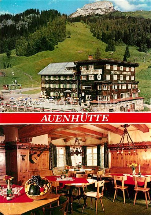 Hirschegg Kleinwalsertal Vorarlberg Berggasthof Auenhuette Skigebiet Wandergebie