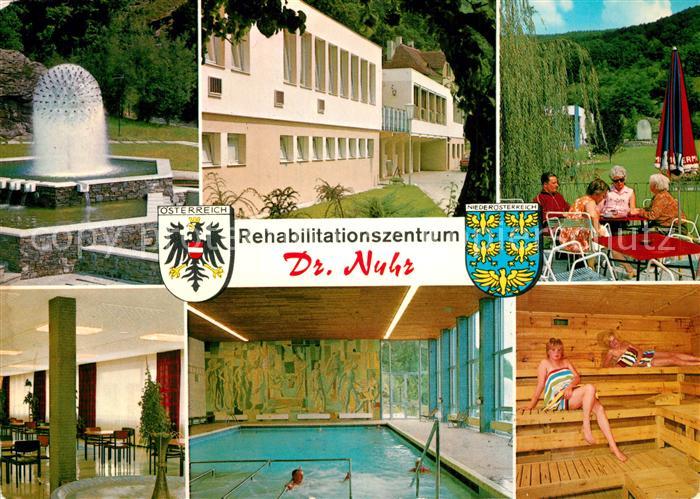 Senftenberg Niederoesterreich Rehabilitationszentrum Dr Nuhr Hallenbad Sauna Bru