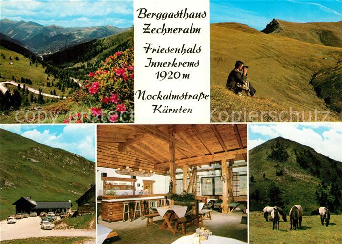 Kremsbruecke Berggasthaus Zechneralm Landschaftspanorama Friesenhals Innerkrems