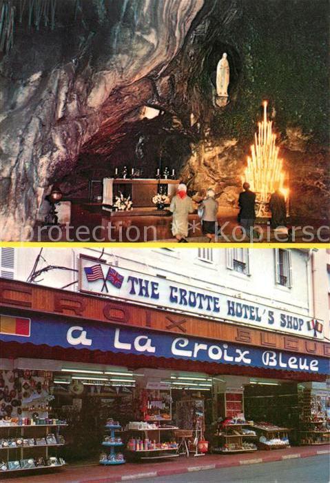 Lourdes Hautes Pyrenees A La Croix Bleue Grotte Hotels Shop