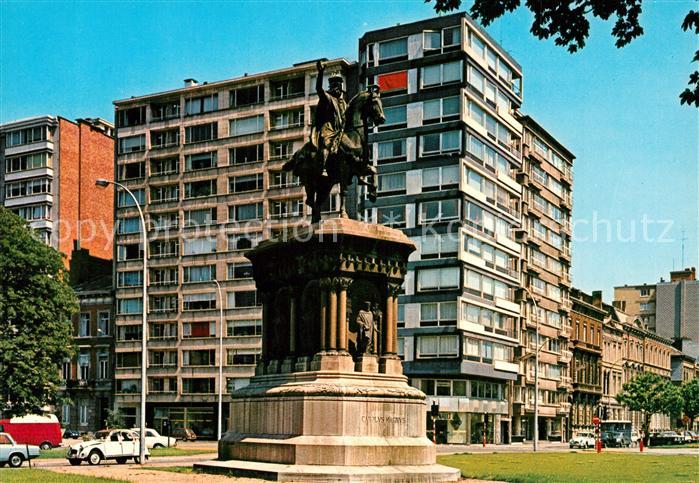 Liege Luettich Monument Charlemagne Denkmal Carolus Magnus Reiterstandbild