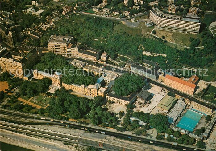 Budapest Lukacsbad Erholungsheim am Rozsadomb Fliegeraufnahme