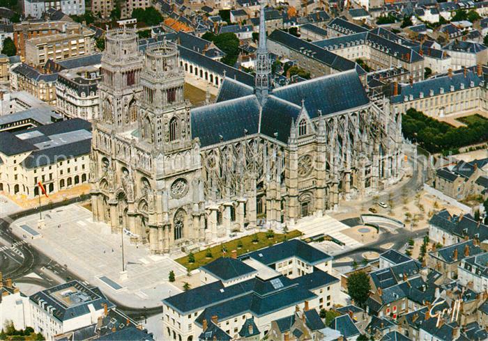Orleans Loiret Cathedrale Sainte Croix vue aérienne