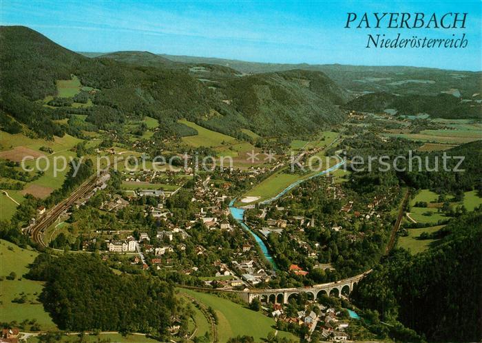 Payerbach Sommer- und Wintererholungsort Fliegeraufnahme