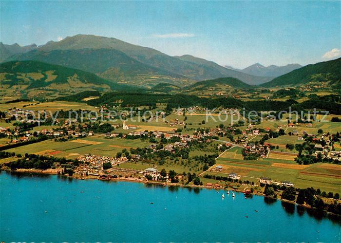 Seeboden Millstaettersee Fliegeraufnahme