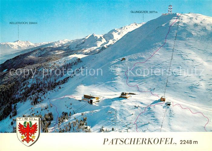 Patscherkofel Seilbahn Bergstation Schutzhaus Winterpanorama Bergwelt Fliegerauf