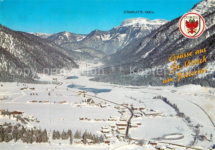 St Ulrich Pillersee Winterpanorama Alpen Fliegeraufnahme