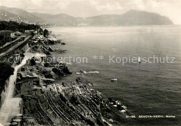 Nervi Marina Panorama Kueste