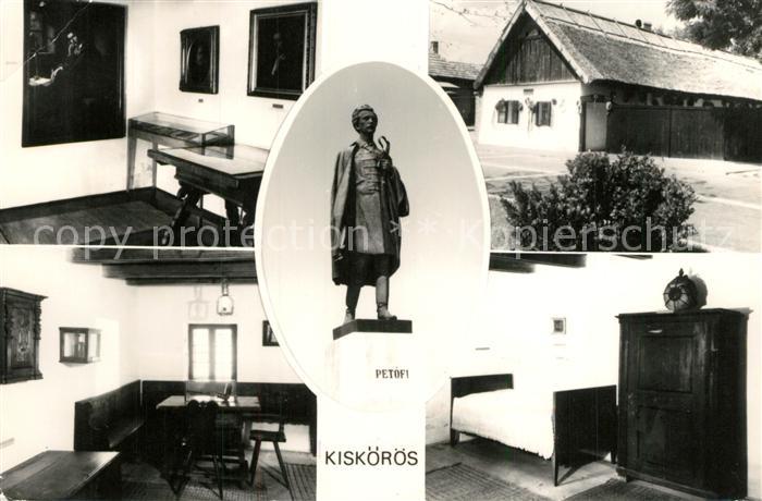 Kiskoeroes Geburtshaus von Sandor Petoefi Denkmal Statue
