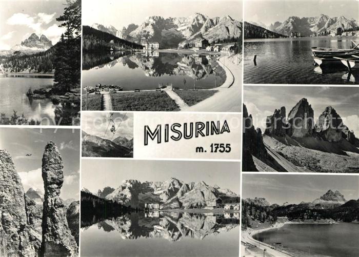 Misurinasee Bergsee Berghotel Gebirgspanorama Alpen