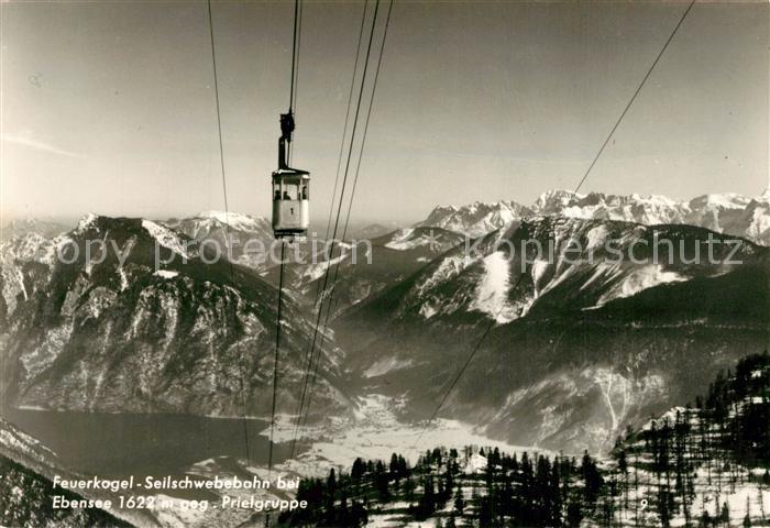 Ebensee Oberoesterreich Feuerkogel Seilschwebebahn Prielgruppe Fernsicht Alpenpa