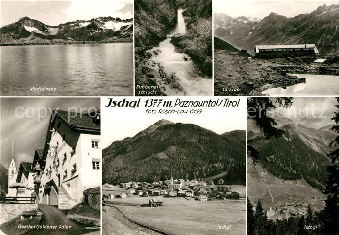 Ischgl Panorama Paznauntal Madleinsee Fimbertalschlucht Wasserfall Id Alpe Gasth