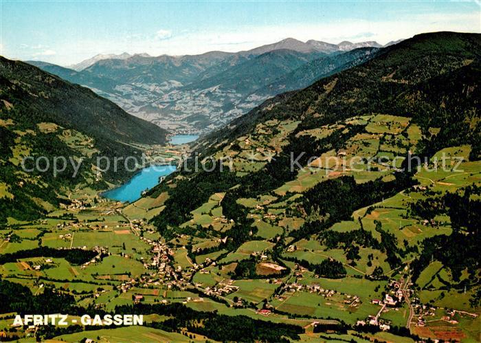 Gassen Afritz Afritzersee Brennsee Feldsee Alpen Fliegeraufnahme