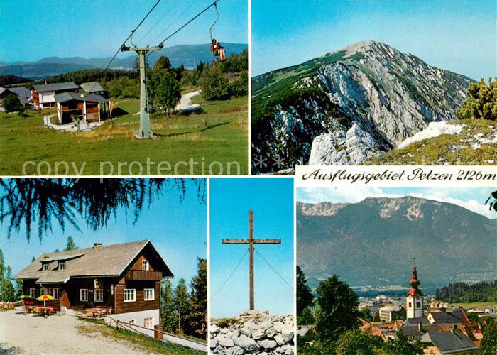 Bleiburg Hotel Petzenkoenig mit Talstation Sessellift Gipfelkreuz Feistritzerspi