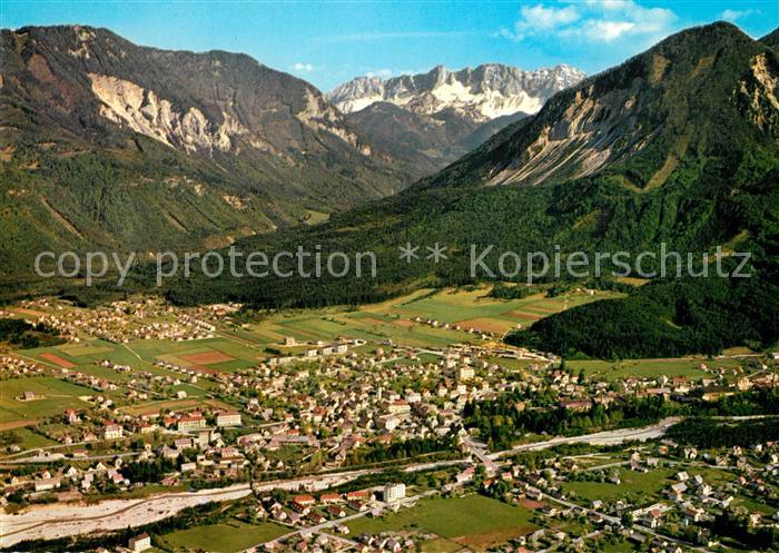 Ferlach Kaernten Rosental mit Koschutta Karawanken Fliegeraufnahme