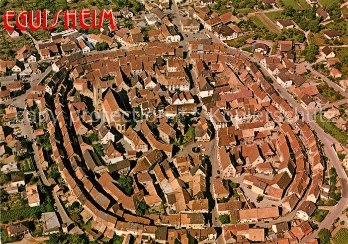 Eguisheim Haut Rhin Bourg ancien Lieu de naissance du Pape Leon Konzentrisch beb