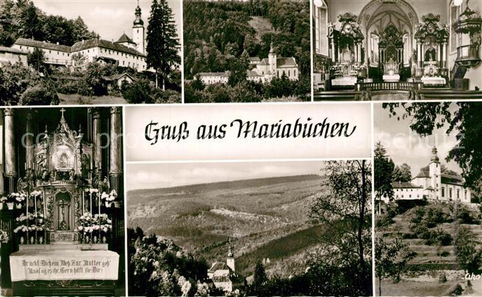 Mariabuchen Waldrast Gaststaette Pension Wallfahrtskirche Landschaftspanorama