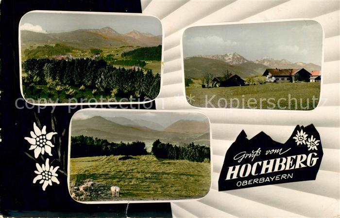 Hochberg Siegsdorf Pension Reitthaler Haus Aign Landschaftspanorama Alpen