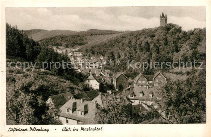 Dillenburg Panorama Blick ins Marbachtal