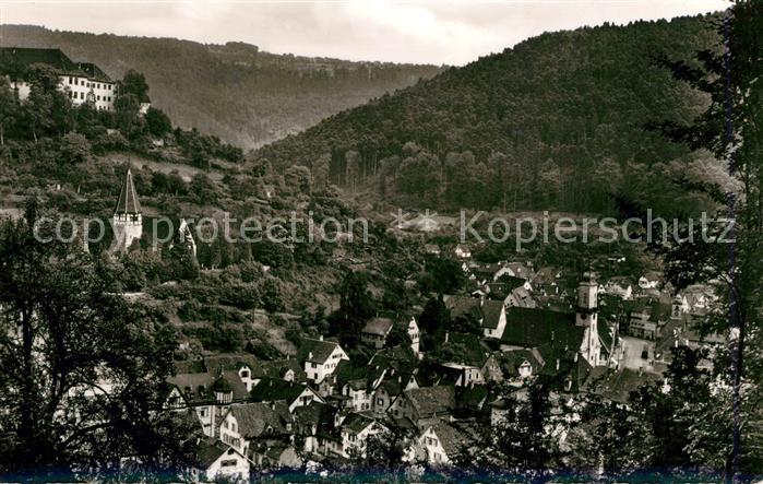 Neuenbuerg Enz Blick vom Panoramaweg Schwarzwald