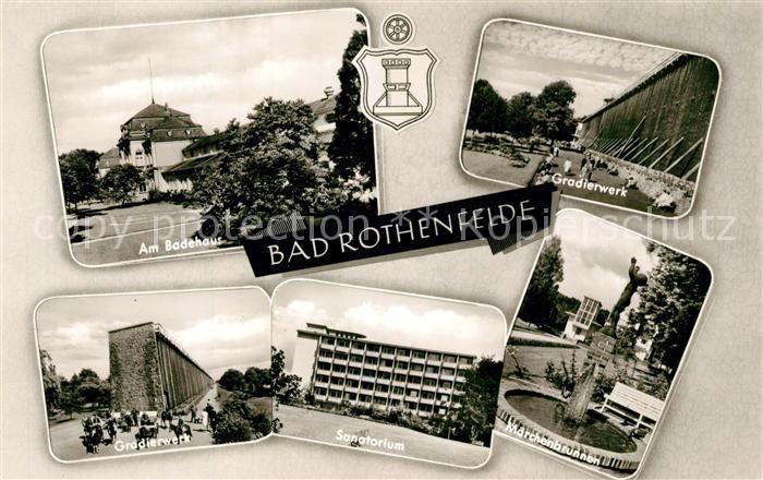 Bad Rothenfelde Badehaus Gradierwerk Sanatorium Maerchenbrunnen