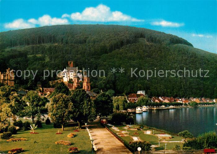 Miltenberg Main Mainpromenade mit Minigolfplatz