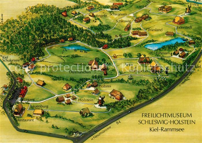 Rammsee Kiel Schleswig Holsteinisches Freilichtmuseum Lageplan