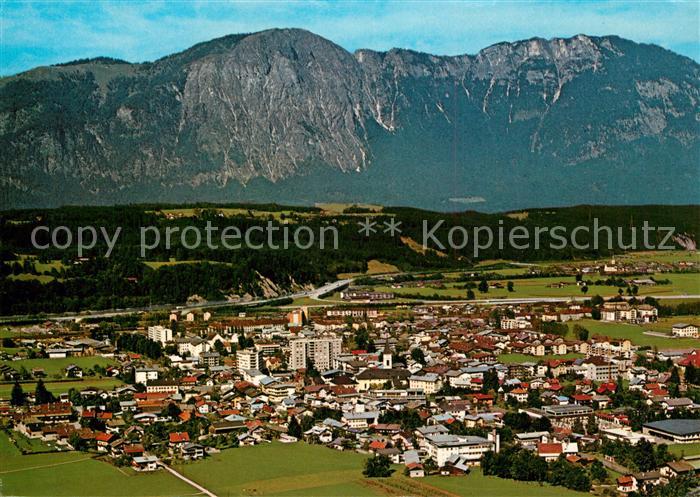 Woergl Tirol gegen Unterangerberg und Angath Unterinntal Fliegeraufnahme