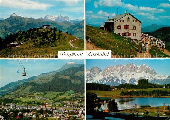 Kitzbuehel Tirol Panorama Bergstadt Luftkurort Kitzbueheler Alpen Berghuette Sch