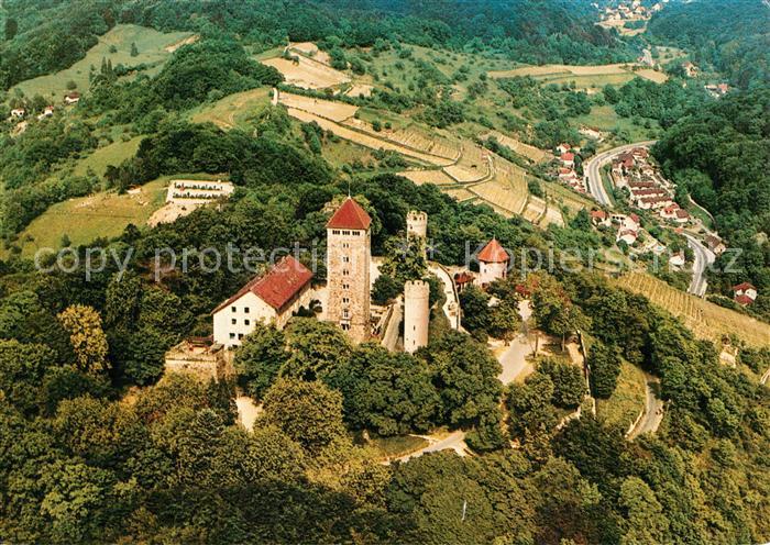 Heppenheim Bergstrasse Starkenburg Blick ins Kirschhausener Tal Fliegeraufnahme