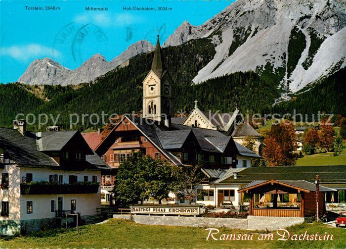 Ramsau Dachstein Steiermark Gasthof Kirche Dachsteingebirge