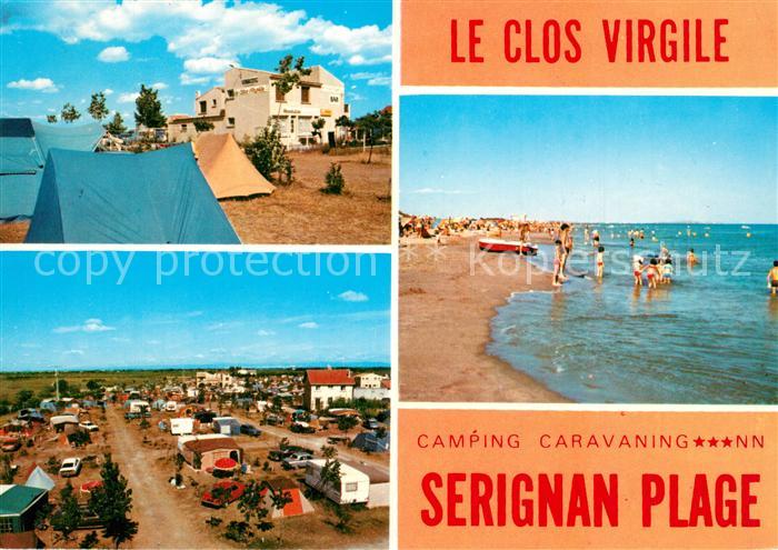 Serignan Plage Le Clos Virgile Camping Caravaning Plag