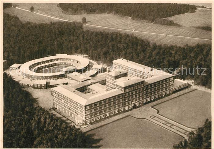 Bad Bramstedt Rheumaheilstaette Fliegeraufnahme Kupfertiefdruck