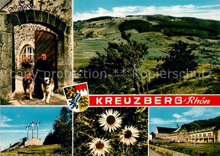 Kreuzberg Rhoen Kloster Bernhardiner Hunde Landschaftspanorama Golgota Kreuze Kr