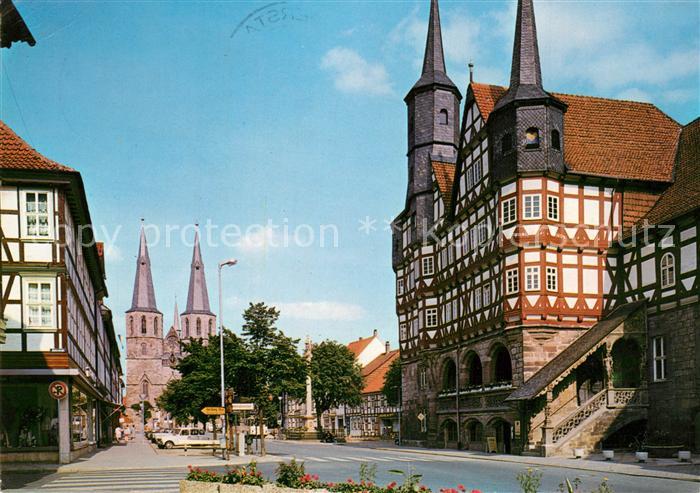 Duderstadt Rathaus Fachwerkhaus St Cyriakuskirche