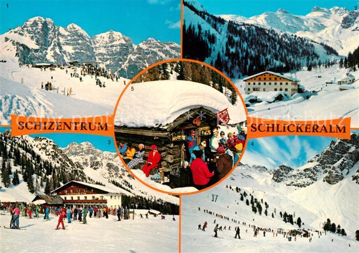 Fulpmes Tirol Alpines Schiparadies Schlickeralm Sennjoch Abfahrt Hoher Burgstall