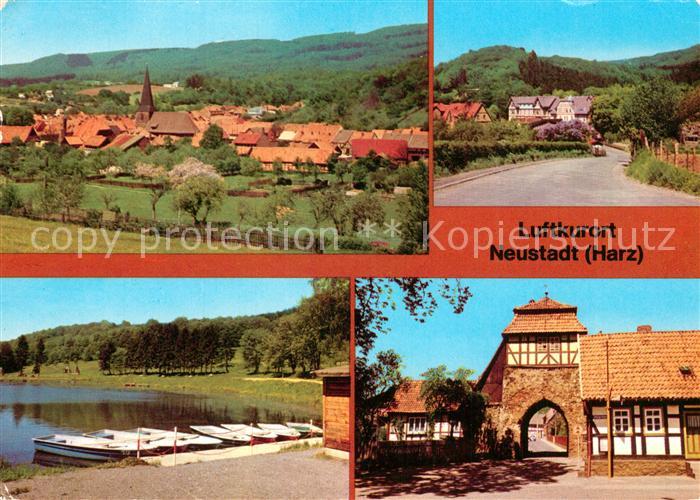 Neustadt Harz Teilansicht Luftkurort Kurhaus Haus Lebenswende Gondelteich Torstr