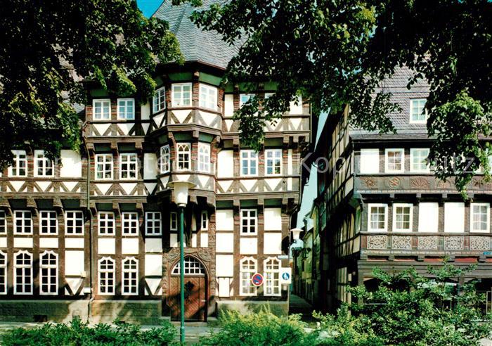 Goslar Alte Fachwerkhaeuser in der Marktstrasse