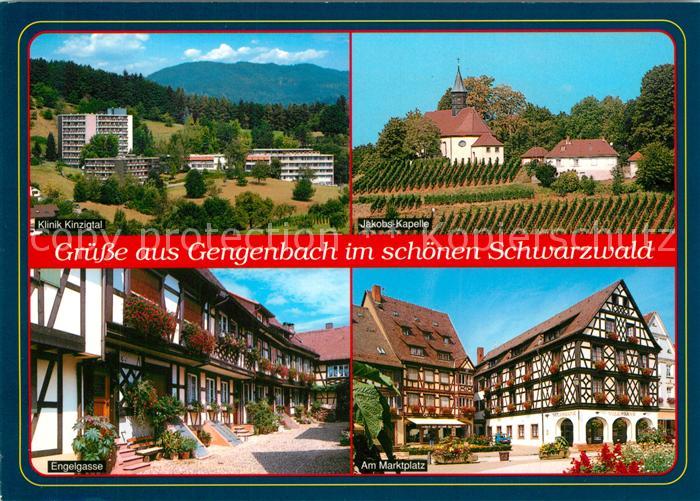 Gengenbach Klinik Kinzigtal Jakobskapelle Marktplatz Engelgasse Fachwerkhaeuser