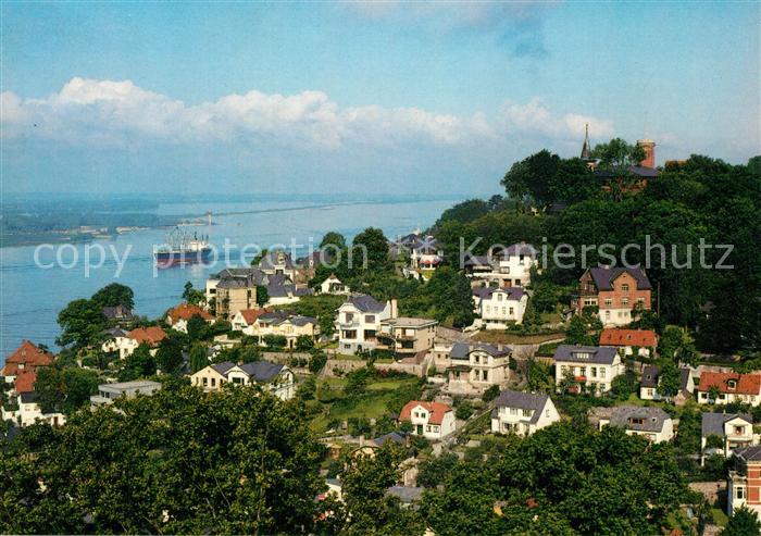 Blankenese Hamburg Suellberg und Elbe