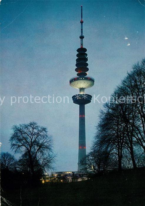 Hamburg Heinrich Hertz Turm Nachtaufnahme