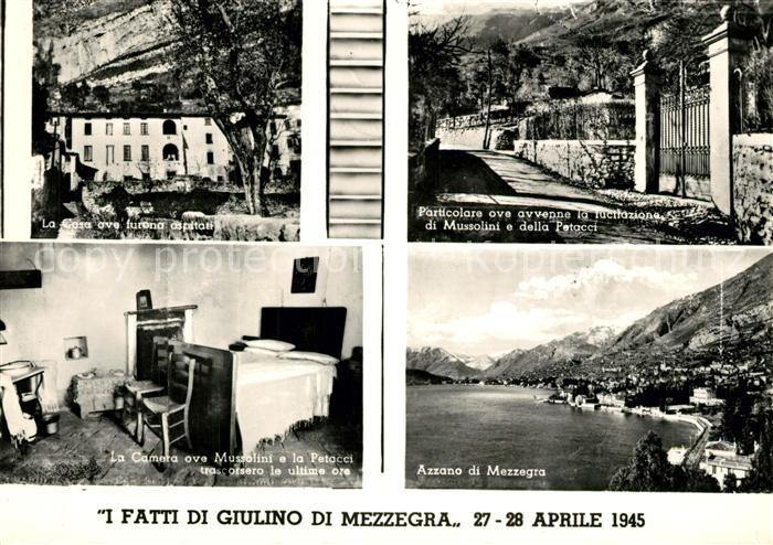 Azzano di Mezzegra La Casa ove furono ospitati Camera di Mussolini Panorama Come