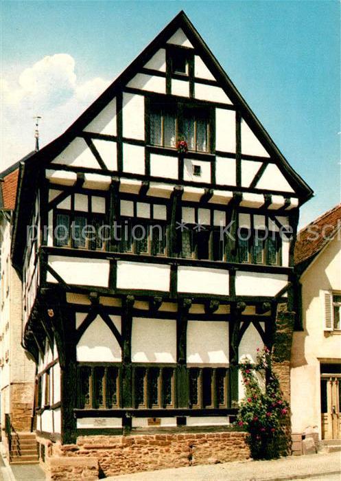 Gelnhausen Gotisches Haus 14. Jhdt. aeltestes Fachwerkhaus in Hessen