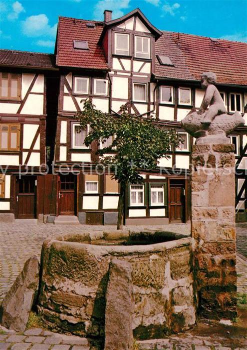 Alsfeld Grabbrunnen Fachwerkhaus Altstadt