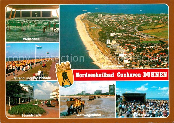 Duhnen Nordsee Fliegeraufnahme Wellenbad Strand Promenade Strandstrasse Wattwage