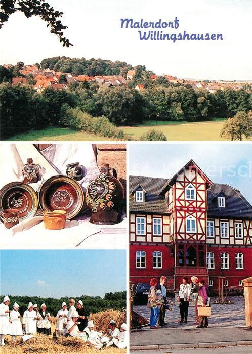 Willingshausen Panorama Fachwerkhaus Keramik Handwerk Landwirtschaft Ernte