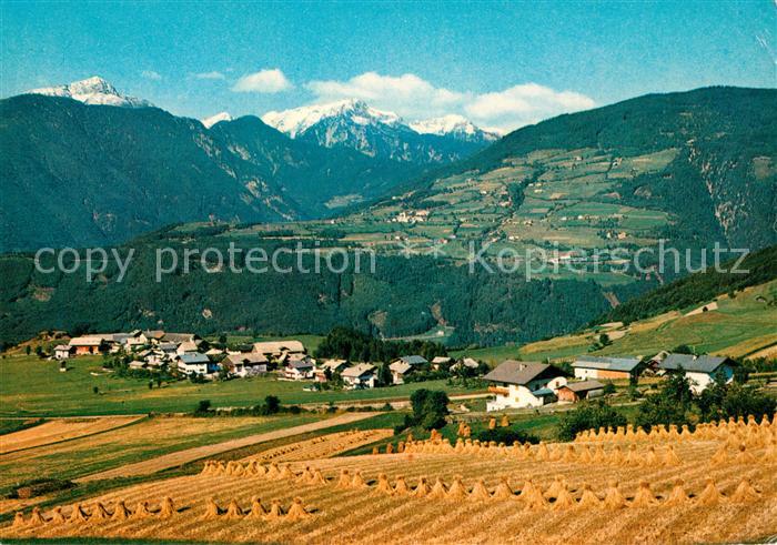 Rodeneck Italien Landschaftspanorama Felder Alpen