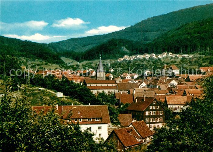 Loffenau Bad Herrenalb Stadtpanorama Luftkurort