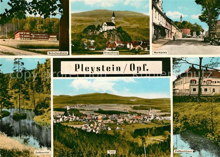 Pleystein Schullandheim Kreuzberg Kirche Marktplatz Zollbachhaus Zollbachtal Pan